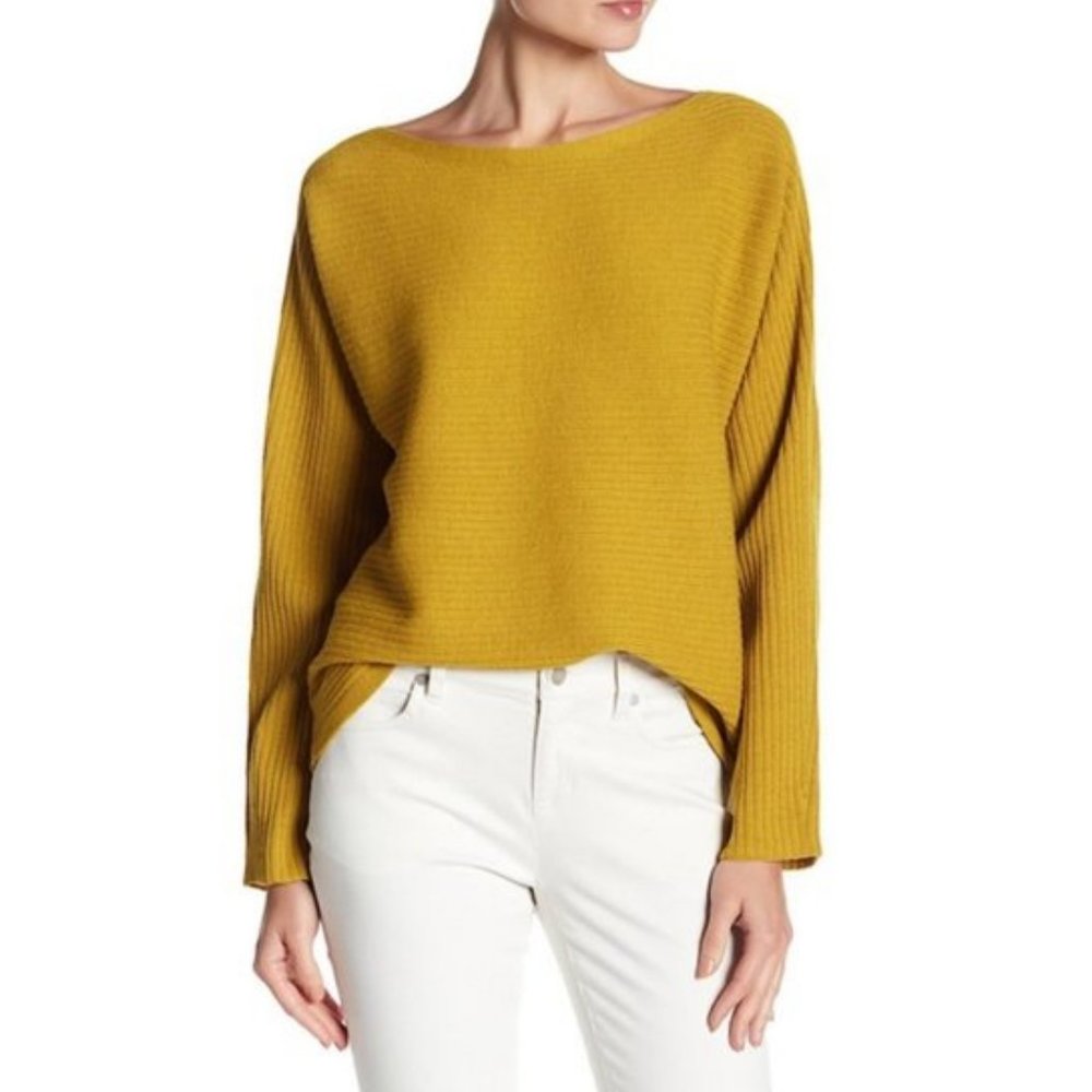 Eileen Fisher Ribbed Wool Sweater M